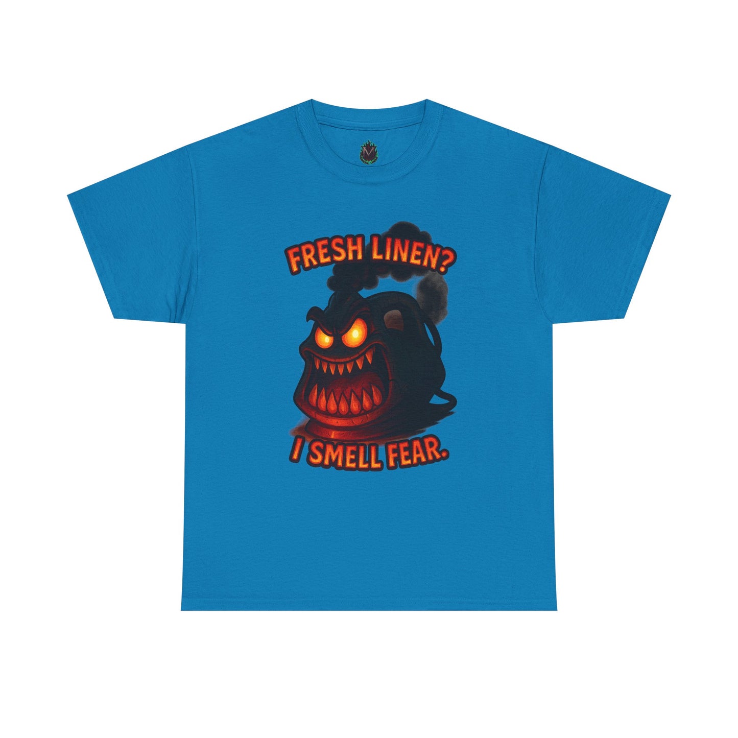 Fresh Linen? I Smell Fear Tee | Scary Laundry Monster Halloween Shirt