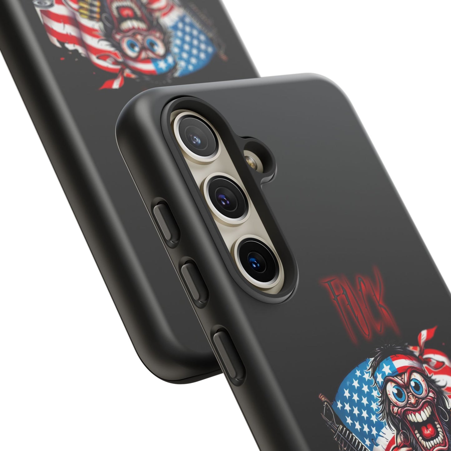 Phone Case — American Flag Skull Soldier Design (Tough Cases)