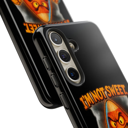 Phone Case — "I'm Not Sweet, I'm Spite in Stripes" Candy Monster Design