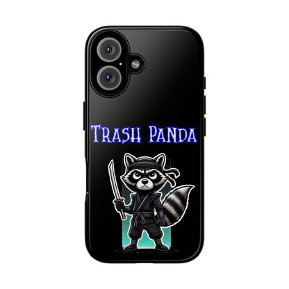 Trash Panda Ninja Phone Case — Cute Raccoon Warrior Protective Case