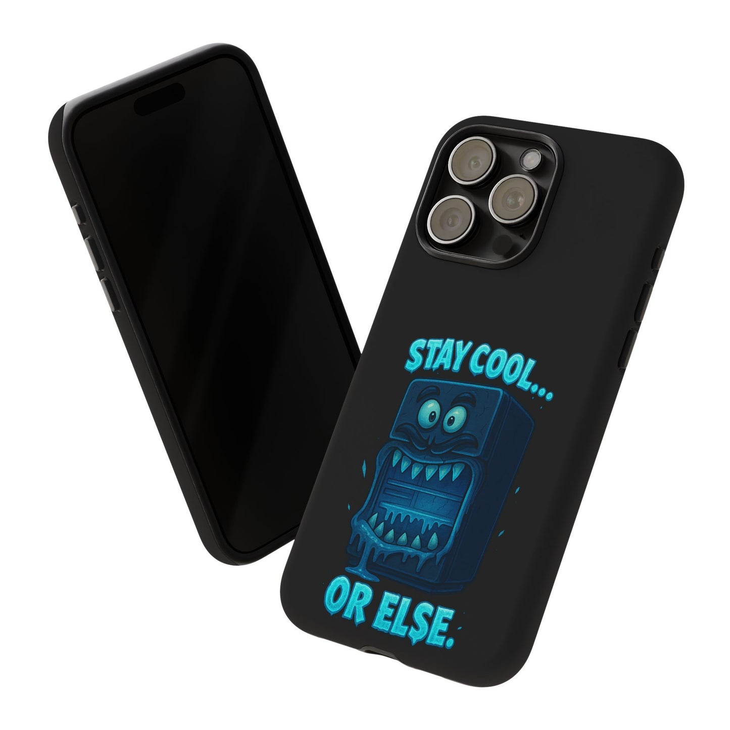 Stay Cool... Or Else. Phone Case — Neon Monster Protective iPhone Cover