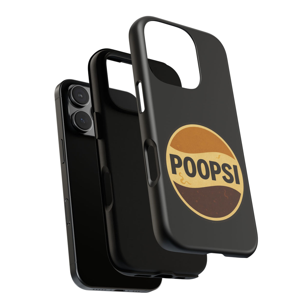 Poopsi Retro Logo Phone Case — Funny Vintage Soda-Inspired iPhone Cover