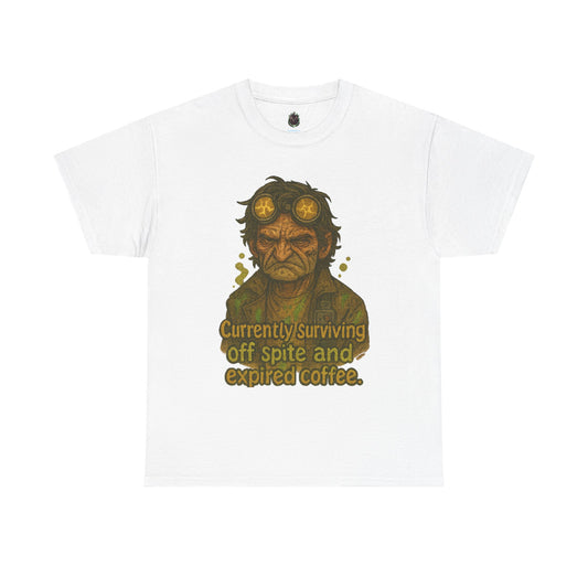 Currently Surviving Off Spite and Expired Coffee T-Shirt | Grunge Coffee Tee