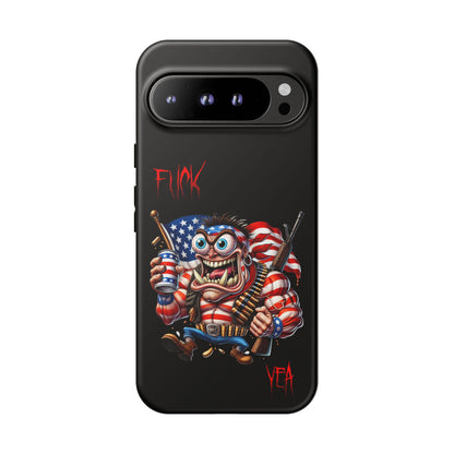 Patriotic Madman Phone Case — 'Funk Yea' USA Flag Tough Case
