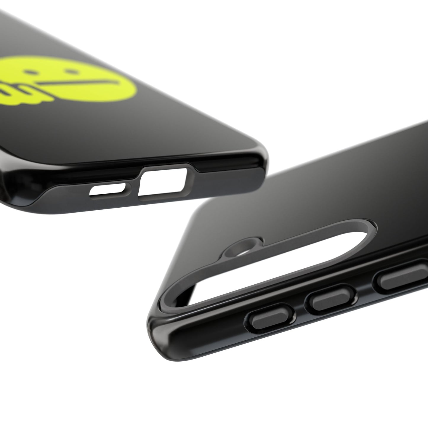 Phone Case — Neon Middle Finger Emoji Graphic