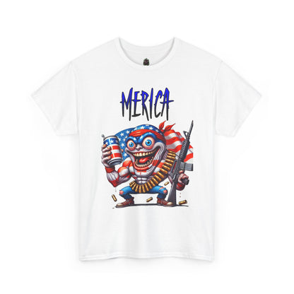 "MERICA" Over-the-Top Patriotic T-Shirt