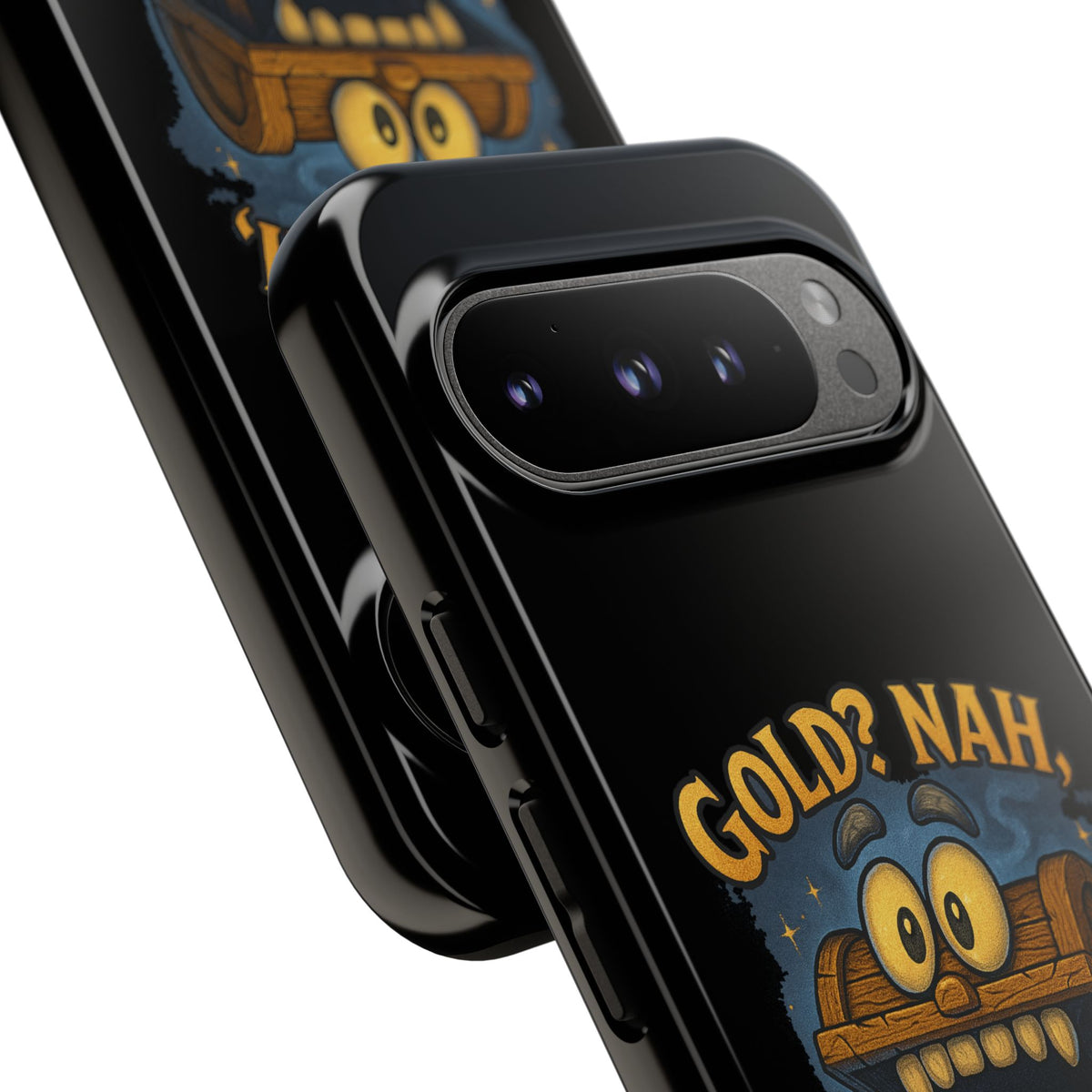 Phone Case — “Gold? Nah, I’m Full of Disappointment” Funny Treasure Chest Design