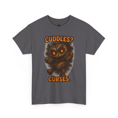 Cuddles? Curses. bear graphic tee | T-Shirt