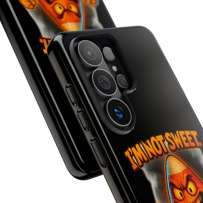 Phone Case — "I'm Not Sweet, I'm Spite in Stripes" Candy Monster Design