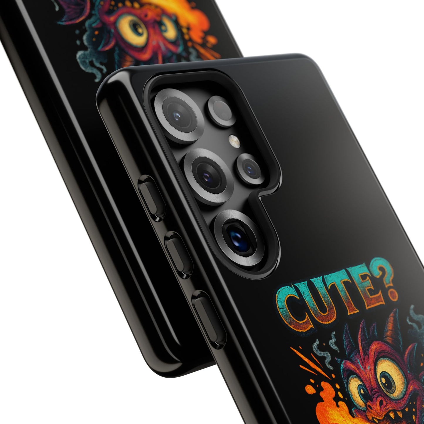 Phone Case — "Cute? I Prefer Dangerously Charming" Dragon Monster Protective Cover