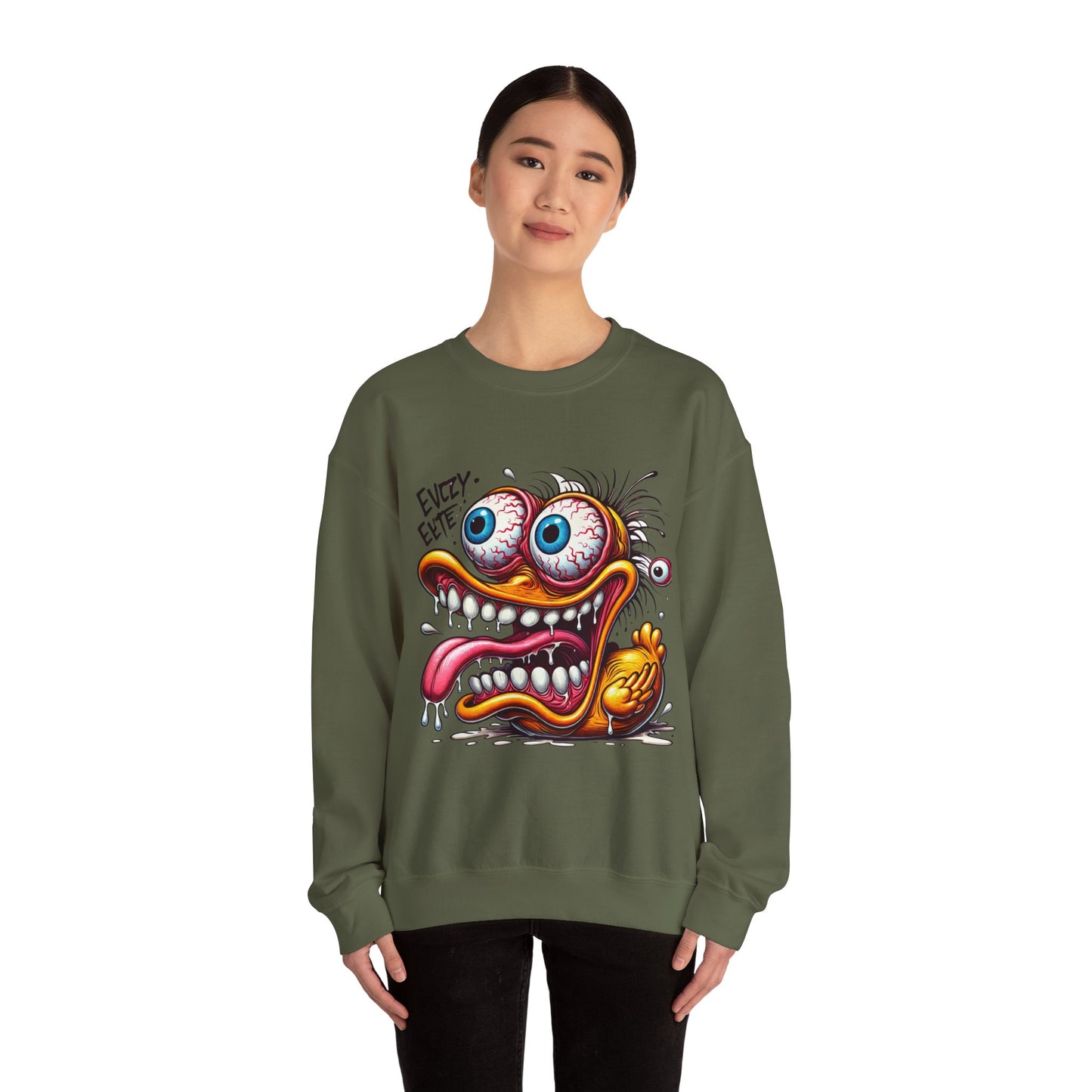 Eyeball Escape Duck Crewneck Sweatshirt