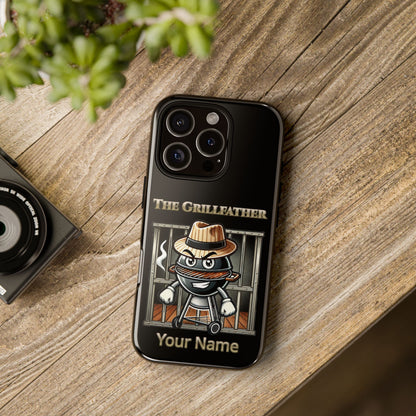 Grillfather Personalized Phone Case — Funny BBQ Smoker Design