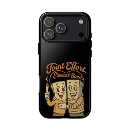 Phone Case — "Joint Effort Eternal Bond" Retro Cannabis Matchstick Design