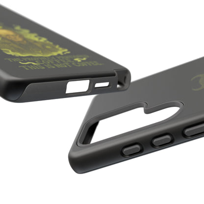 Phone Case — “The Prophecy Mentioned: Coffee This Is Not Coffee” Gothic Horror Design