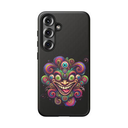 Psychedelic Jester Phone Case — Colorful Creepy Clown Tough Case