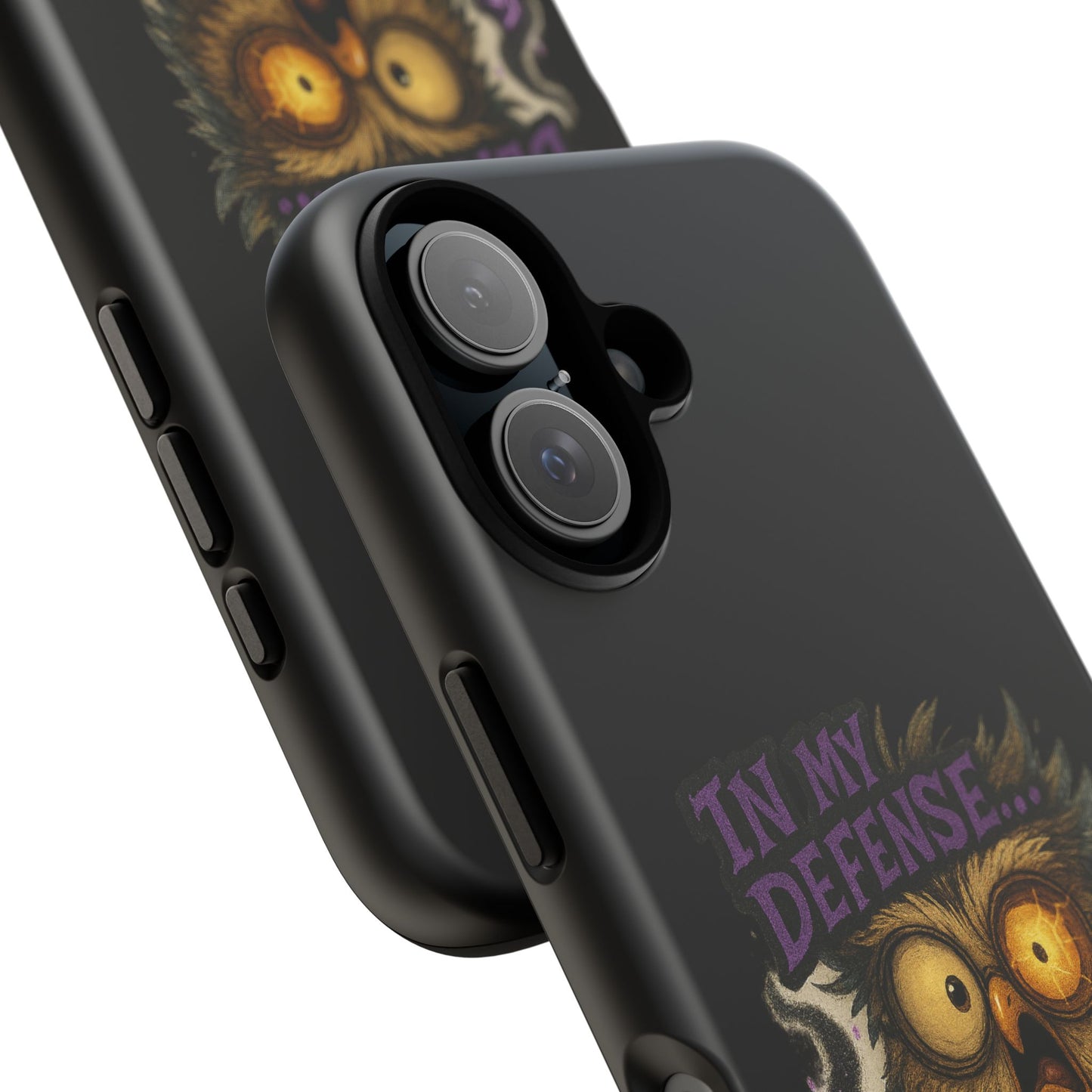 Phone Case — 'In My Defense… The Spell Did Work' Owl Witchy Protective Case