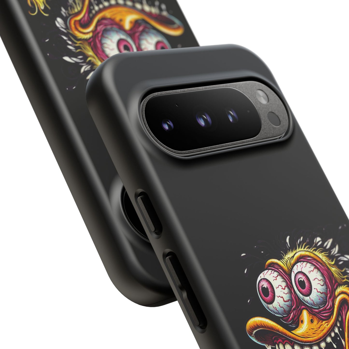 Duck Monster Phone Case — Crazy Cartoon Eye Duck Shock Design Tough Case