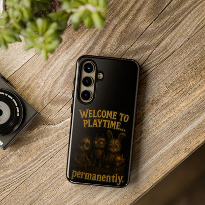 Phone Case — "Welcome to Playtime... Permanently." Horror Game Character Protective Case