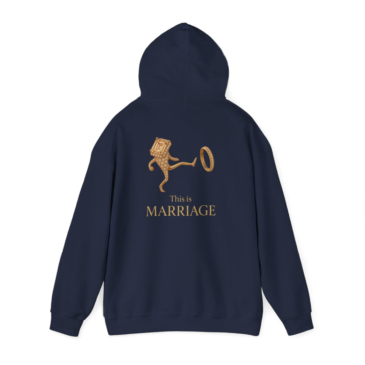 Marriage Key Graphic Hoodie — "This Is Marriage" Gold Lion Design