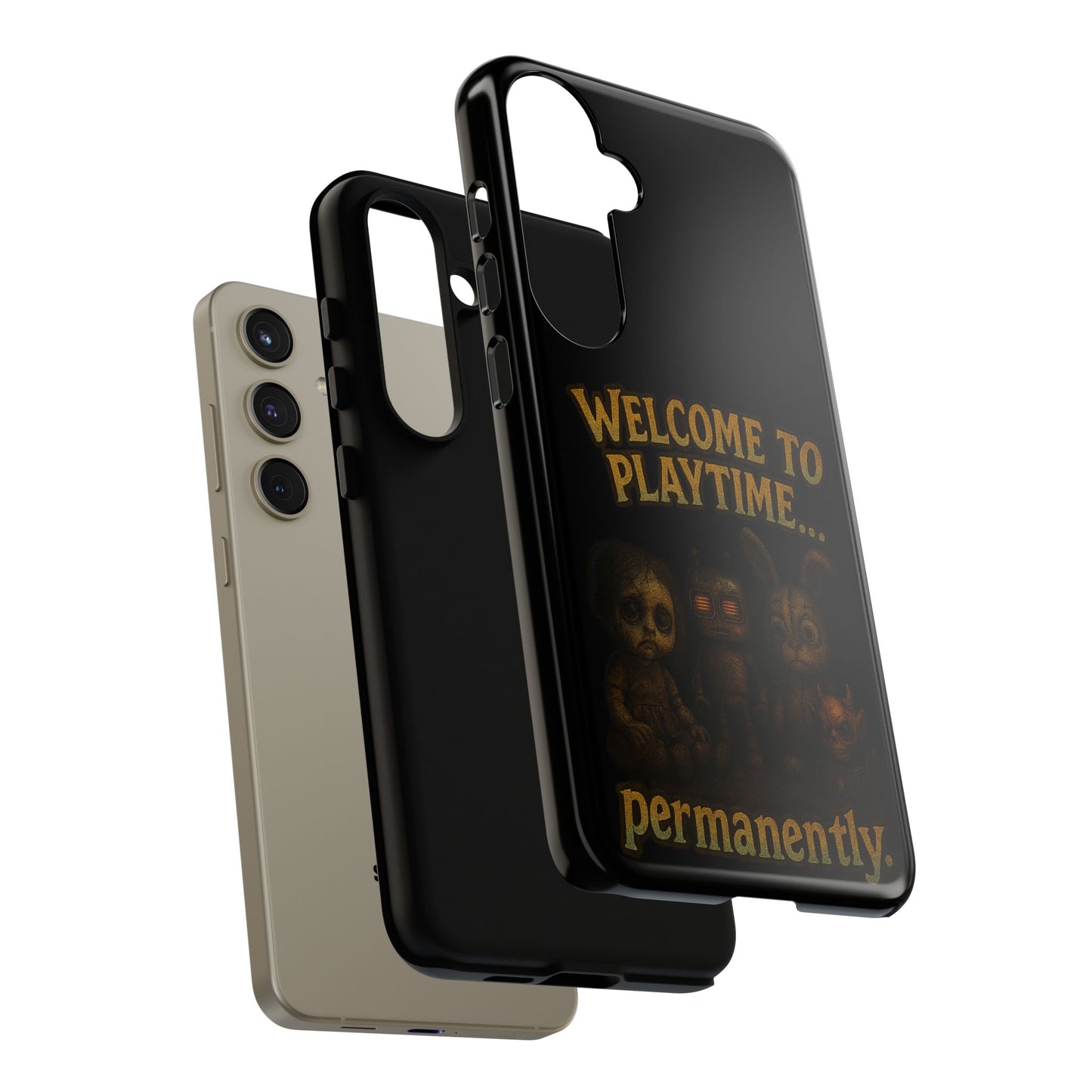Phone Case — "Welcome to Playtime... Permanently." Horror Game Character Protective Case