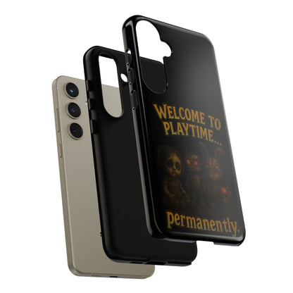 Phone Case — "Welcome to Playtime... Permanently." Horror Game Character Protective Case