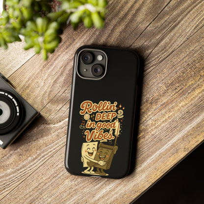 Phone Case — "Rollin' Deep in Good Vibes" Cartoon Retro Design