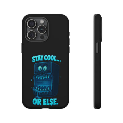 Stay Cool... Or Else. Phone Case — Neon Monster Protective iPhone Cover