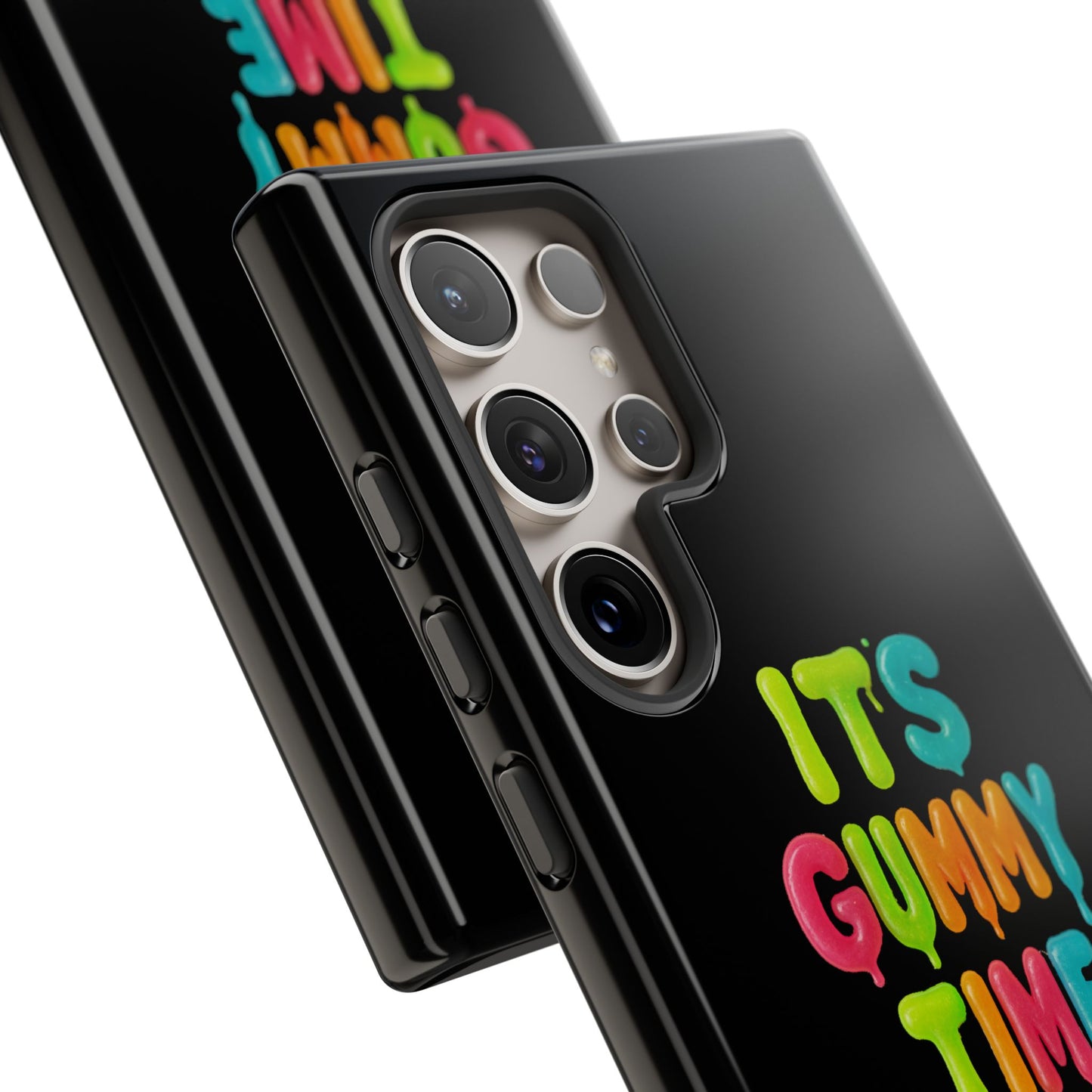 Phone Case — "It's Gummy Time" Rainbow Gummy Bear Protective Cover