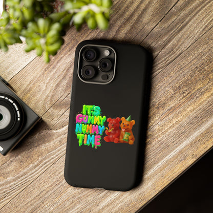 Phone Case — "It's Gummy Nummy Time" Colorful Gummy Bear Protective Case