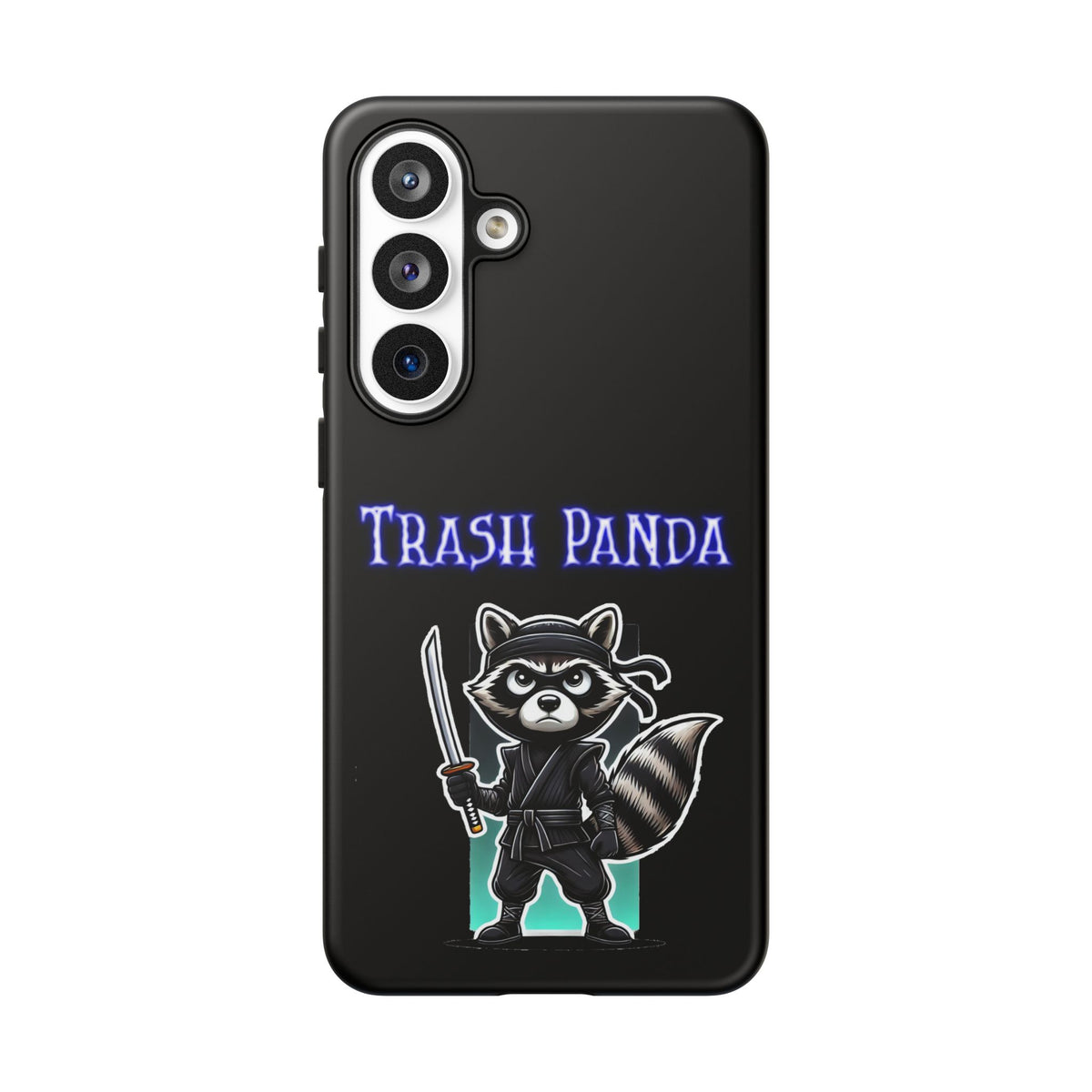 Trash Panda Ninja Phone Case — Cute Raccoon Warrior Protective Case