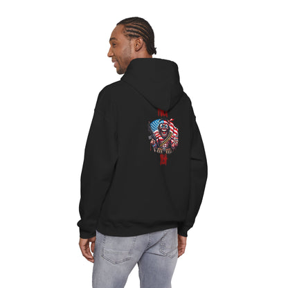 Patriotic Skull & Flag Hoodie – American Eagle Skeleton Graphic Sweatshirt