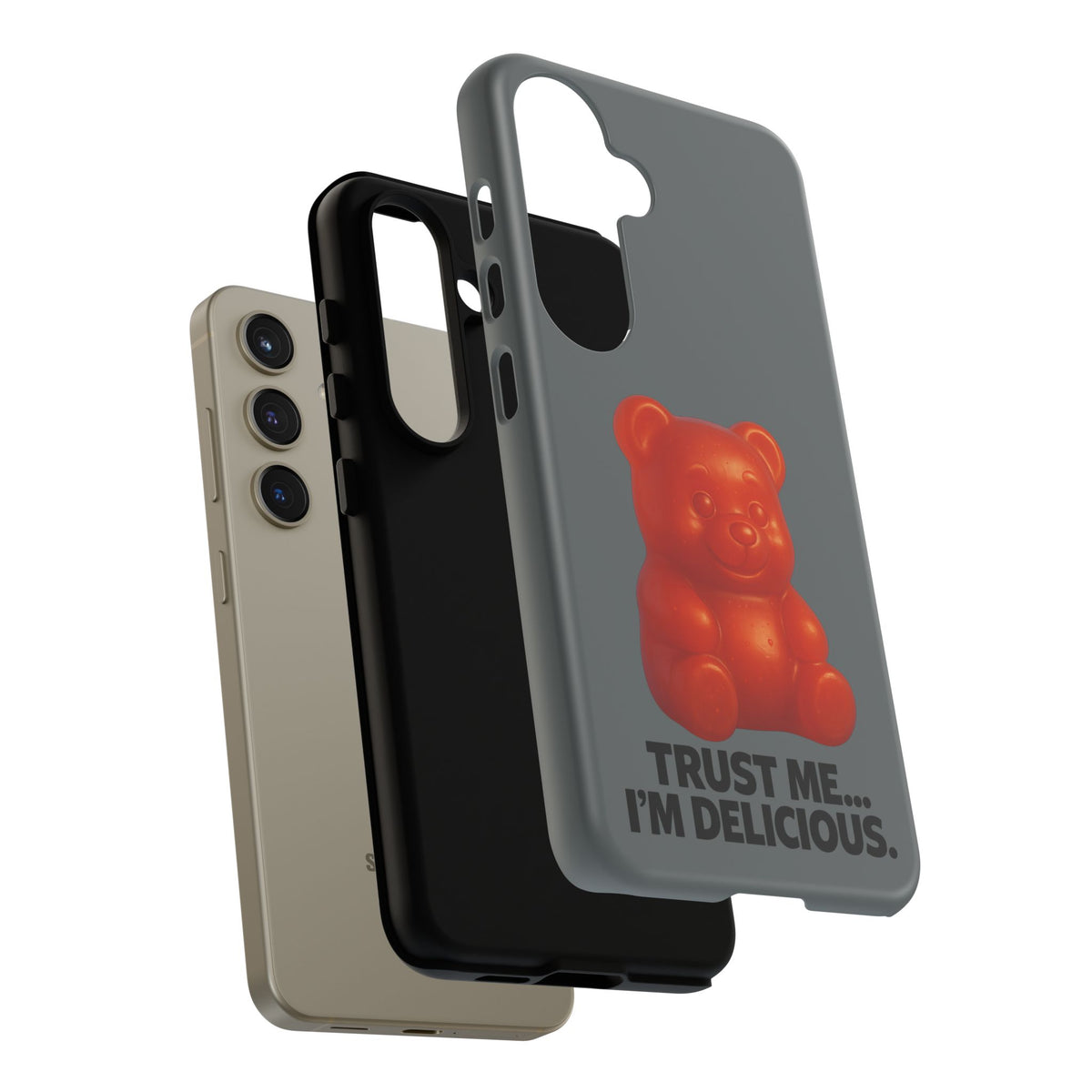Phone Case — Red Gummy Bear 'Trust Me... I'm Delicious' Protective Case