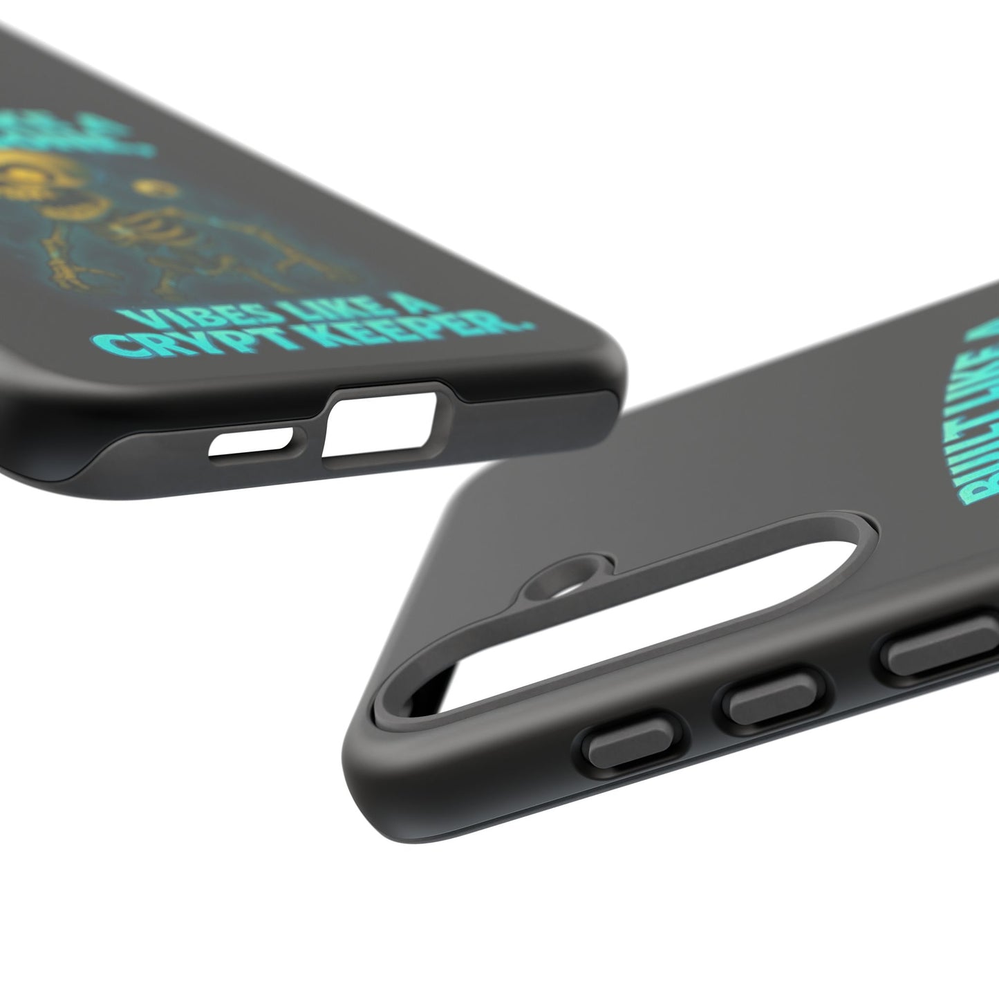 Phone Case — "Built Like a Wishbone, Vibes Like a Crypt Keeper" Skeleton Tough Case