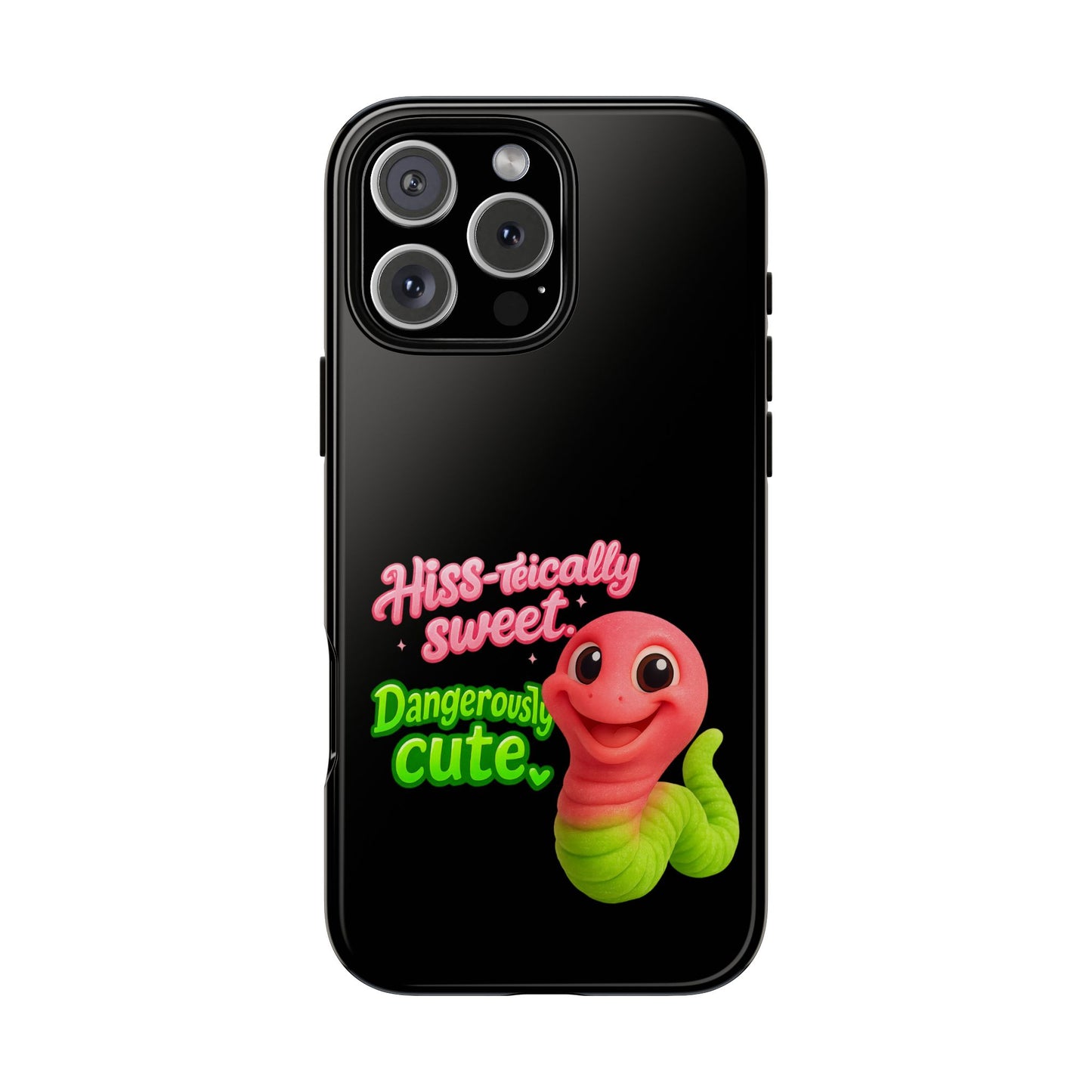 Phone Case — "Hiss-tically Sweet, Dangerously Cute" Worm Design