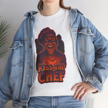 Kiss the Chef T-Shirt | Retro Neon Chef Illustration