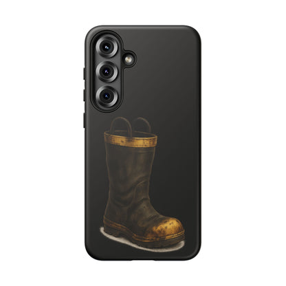 Vintage Fire Boot Phone Case — Rugged Protective iPhone Cover