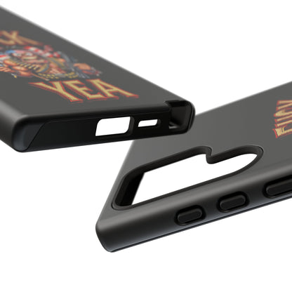 Phone Case — "FUCK YEA" Patriotic Skeleton Soldier Graphic