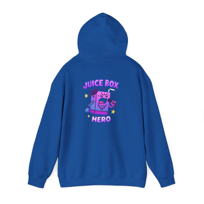 Juice Box Hero Hoodie — Playful Cartoon Juice Box Graphic Sweatshirt