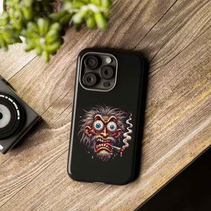 Phone Case — Wild Cartoon Monster Smoking Design