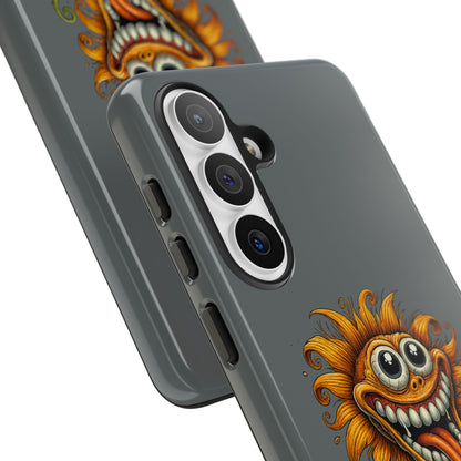 Funny Monster Sunflower Phone Case — "Photosynthesizing the Universe One Breakdown at a Time"
