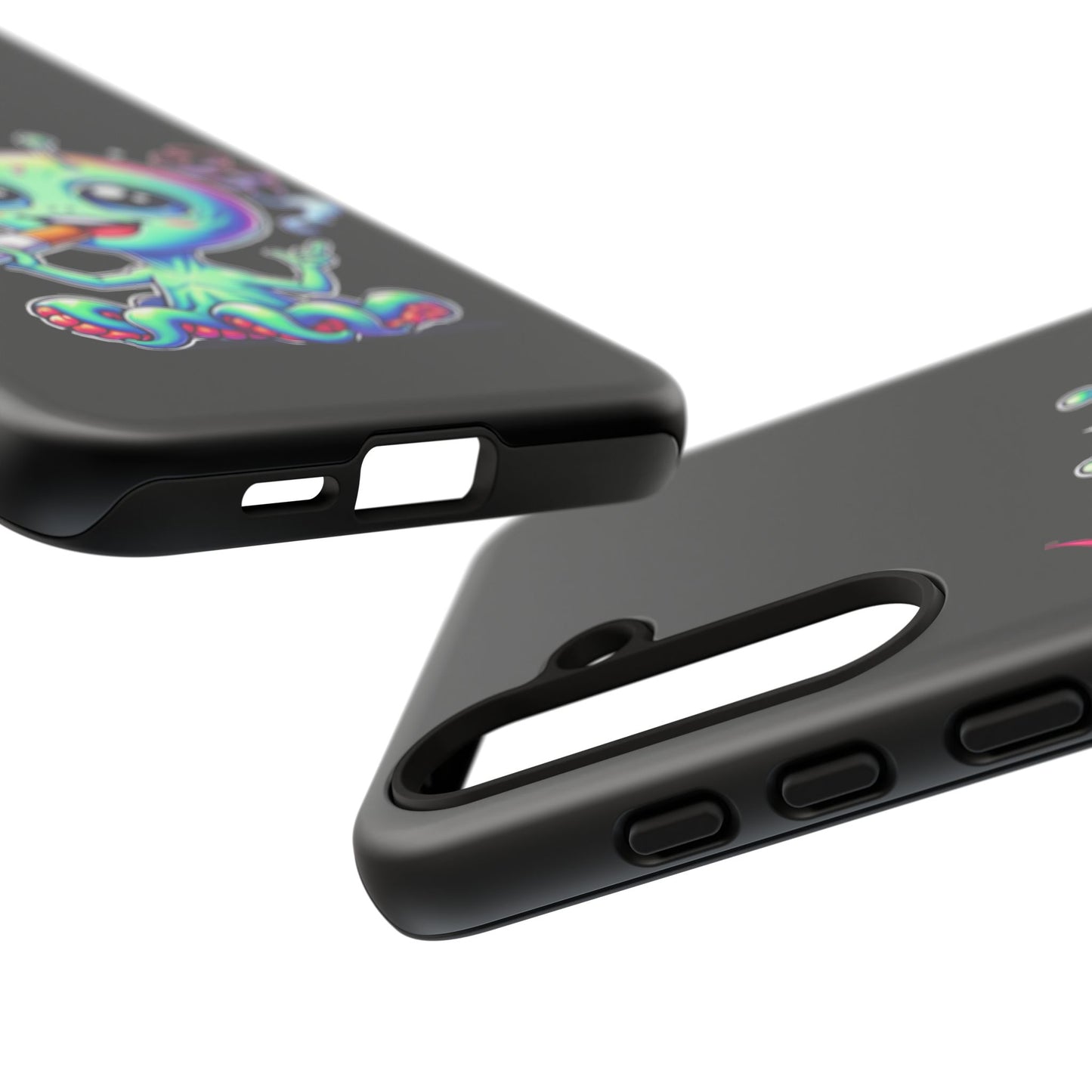 Alien Smoking Rainbow Joint Phone Case — Cute Psychedelic Cannabis iPhone Cover