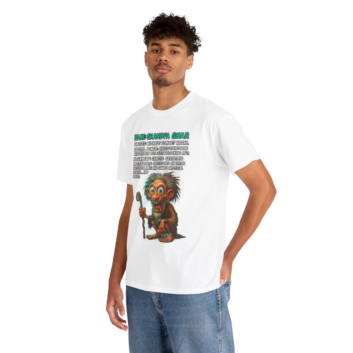 Grandpa Gnar – Chaotic Geriatric Wizard T-Shirt