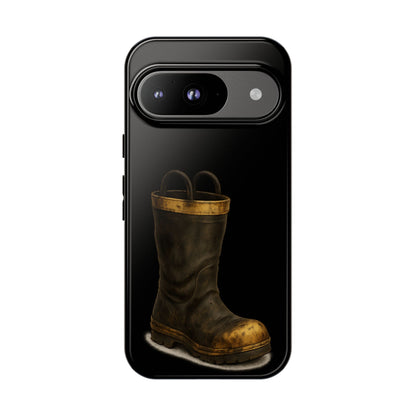 Vintage Fire Boot Phone Case — Rugged Protective iPhone Cover
