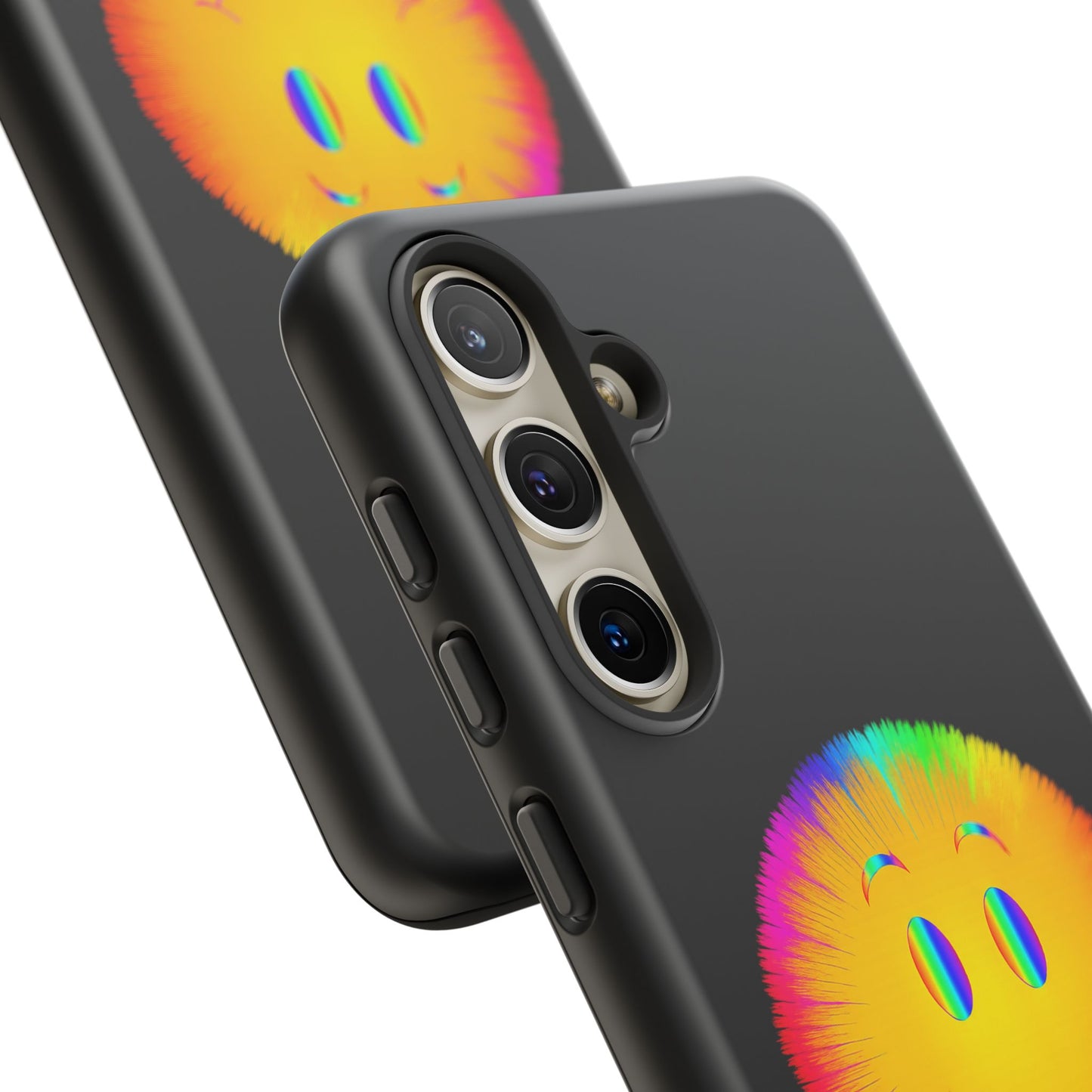Phone Case — 'Dead Inside, But the Visuals Are Amazing' Rainbow Smiley
