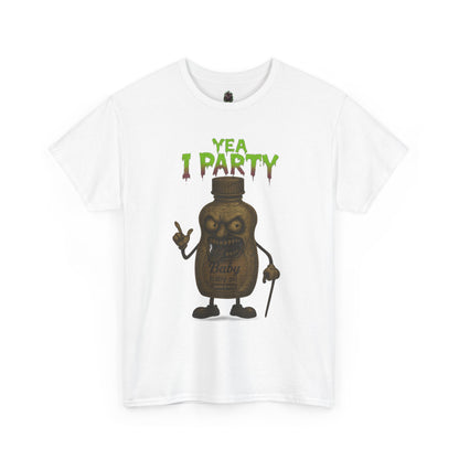 Yea I Party – Deranged Baby Oil Horror Cartoon T-Shirt