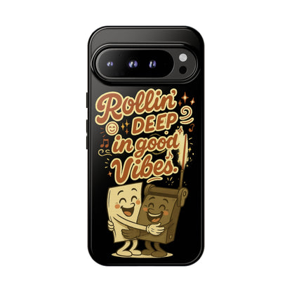 Phone Case — "Rollin' Deep in Good Vibes" Cartoon Retro Design