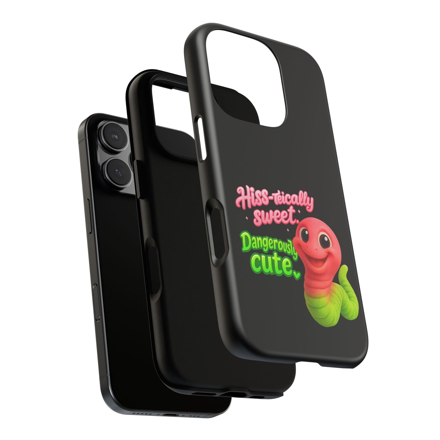 Phone Case — "Hiss-tically Sweet, Dangerously Cute" Worm Design