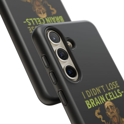 Phone Case — “I Didn’t Lose Brain Cells — Someone Stole Them” Humorous Zombie Graphic