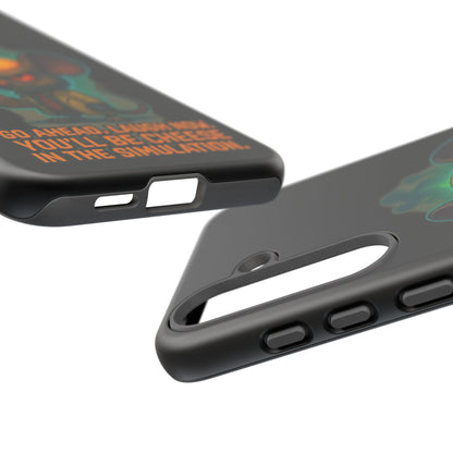 Phone Case — 'You'll Be Cheese in the Simulation' Angry Detective Mouse Graphic