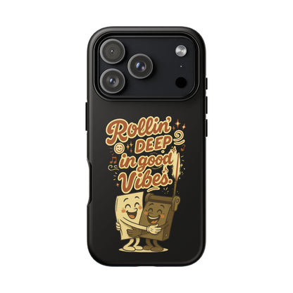 Phone Case — "Rollin' Deep in Good Vibes" Cartoon Retro Design
